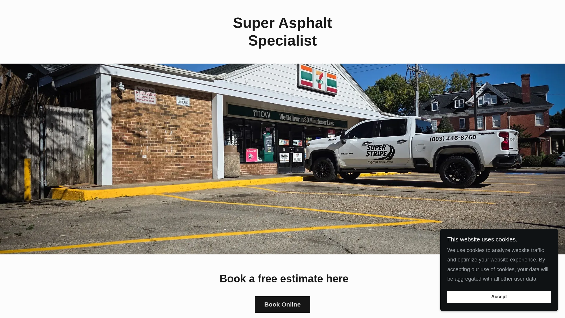 website screenshot of https://super-asphalt.com