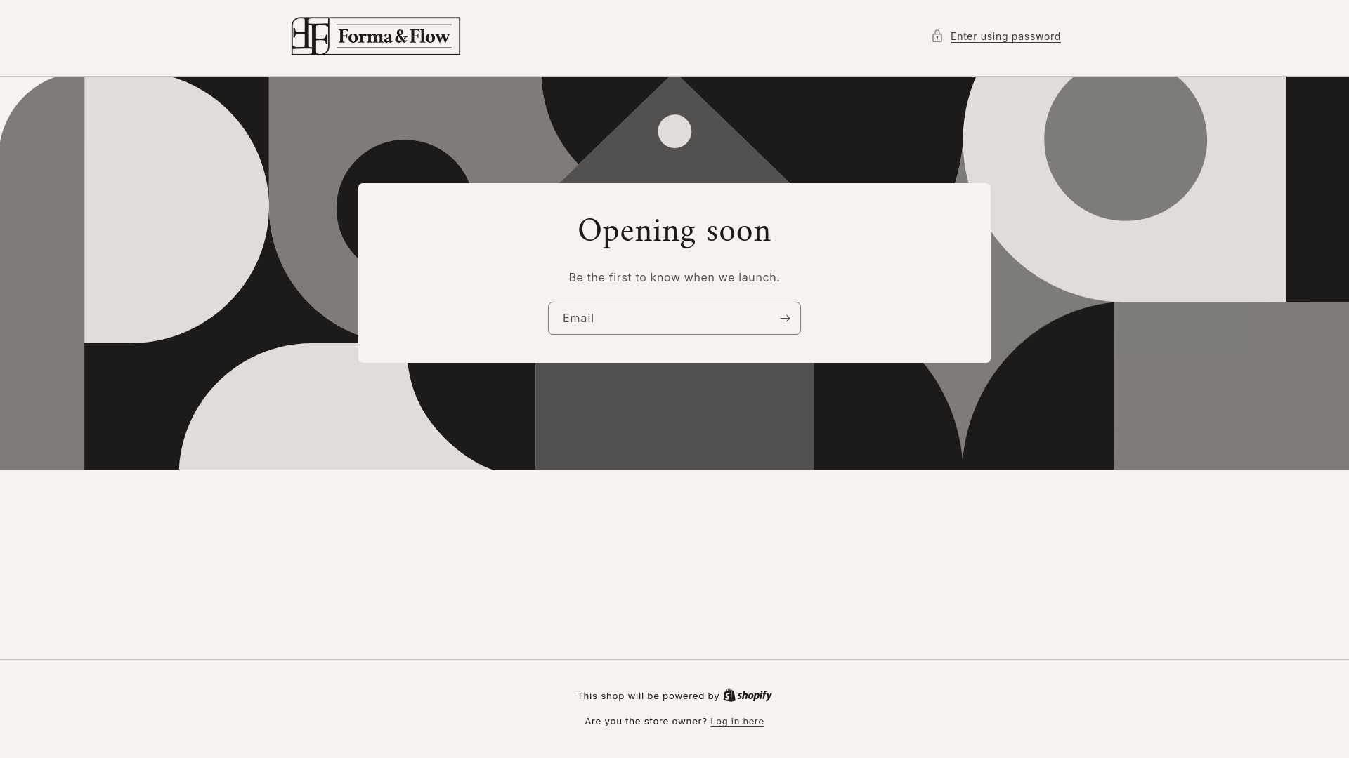 website screenshot of https://formaandflow.com/