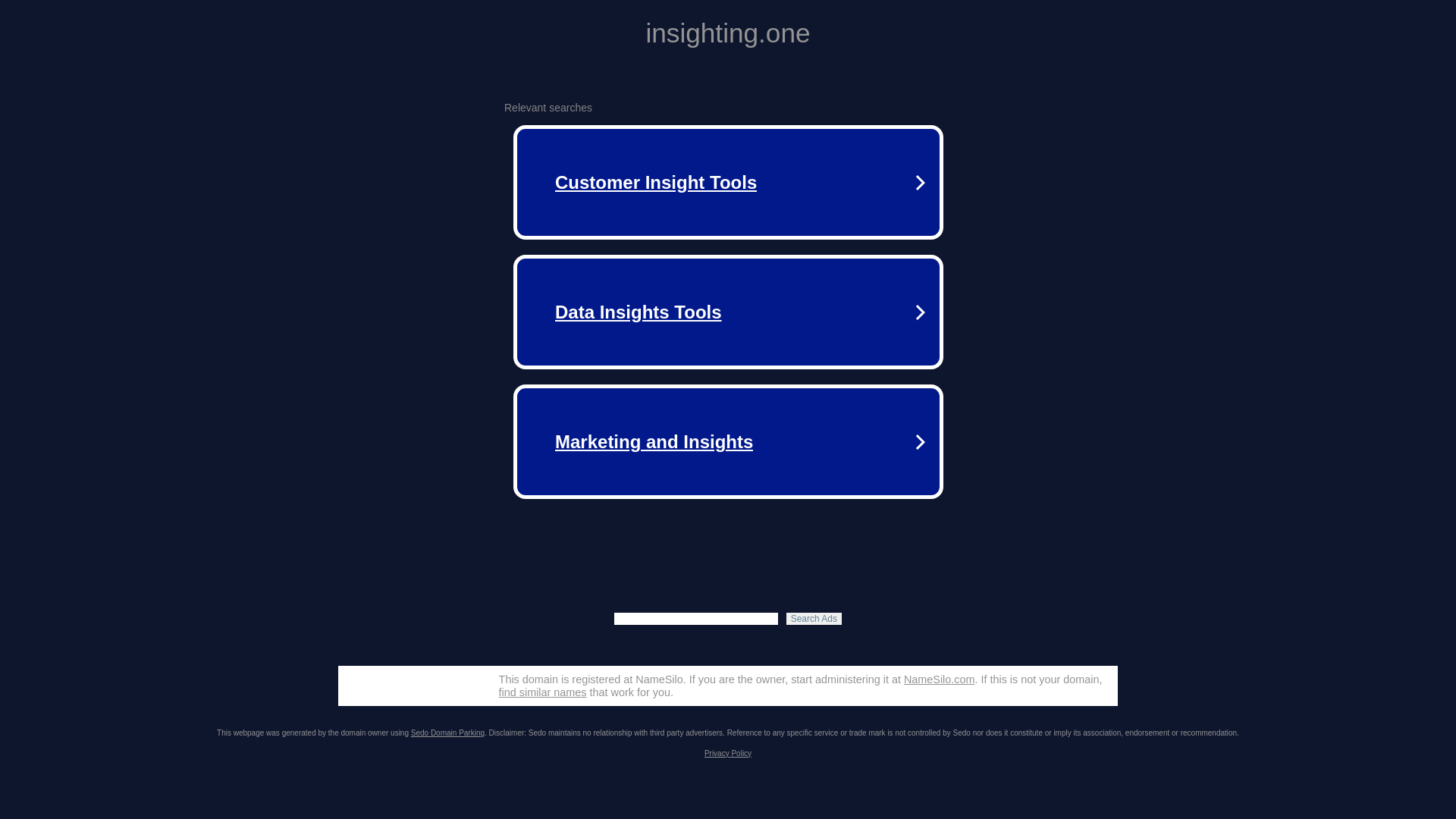 website screenshot of https://insighting.one/