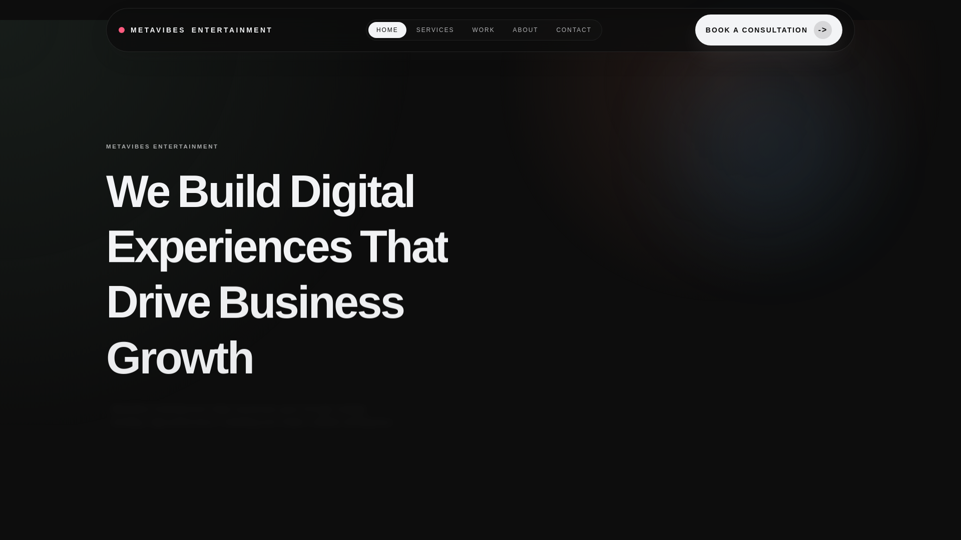 website screenshot of https://metavibesentertainment.pages.dev/