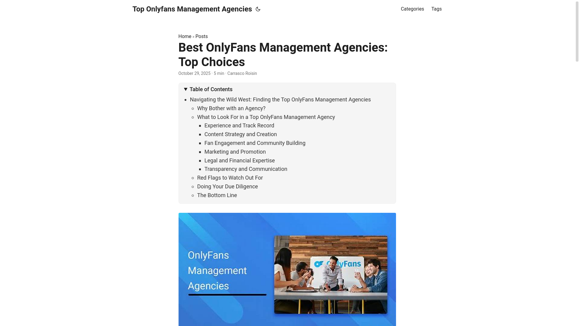 website screenshot of https://top-onlyfans-management-agencies.pages.dev/