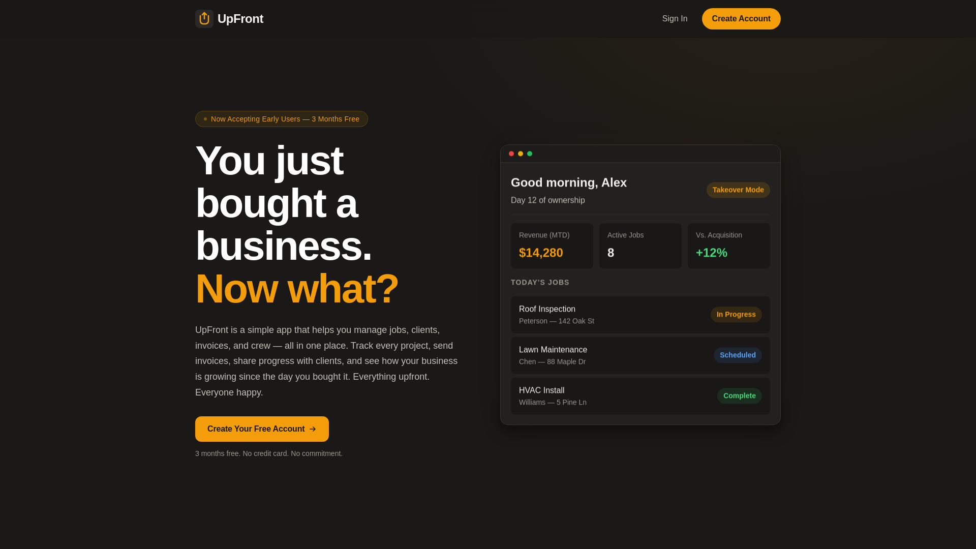 website screenshot of https://appupfront.com/