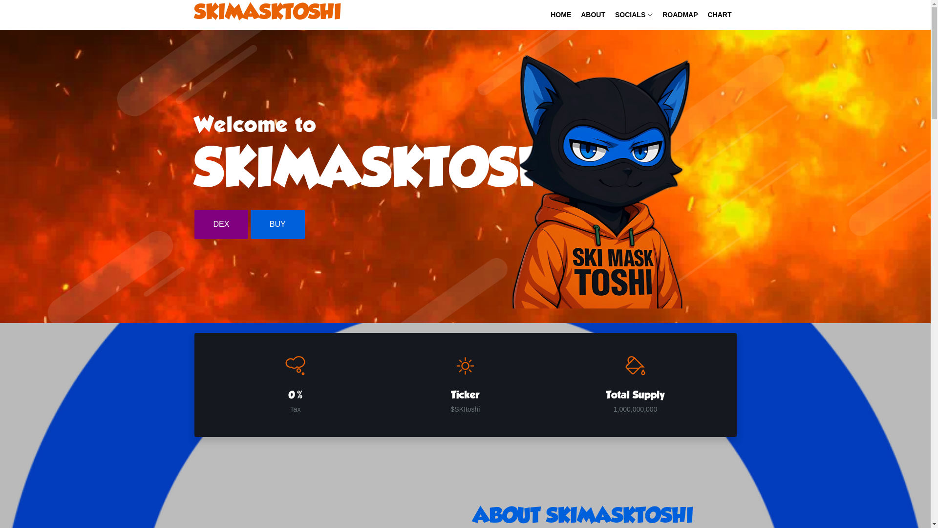 website screenshot of https://skitoshibase.xyz/