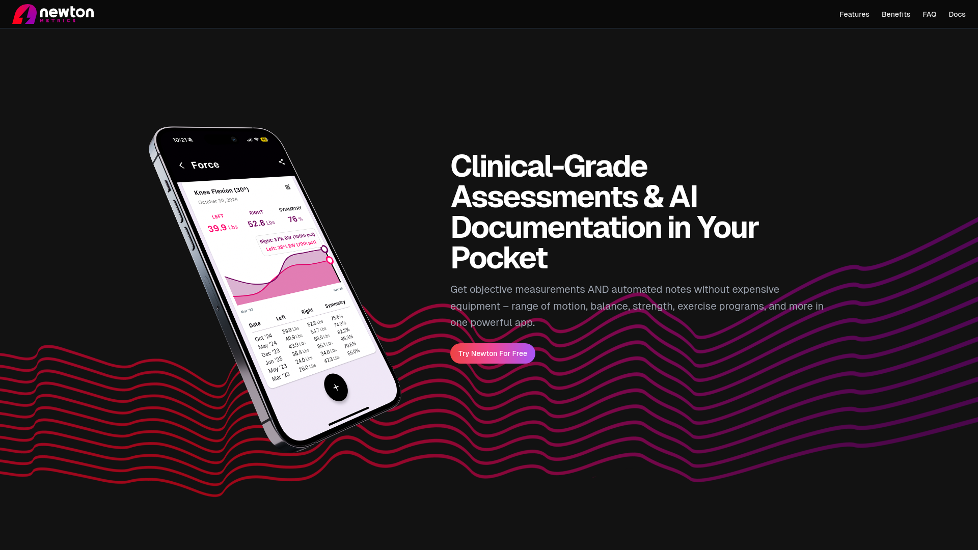 website screenshot of https://newton-metrics-website.pages.dev/