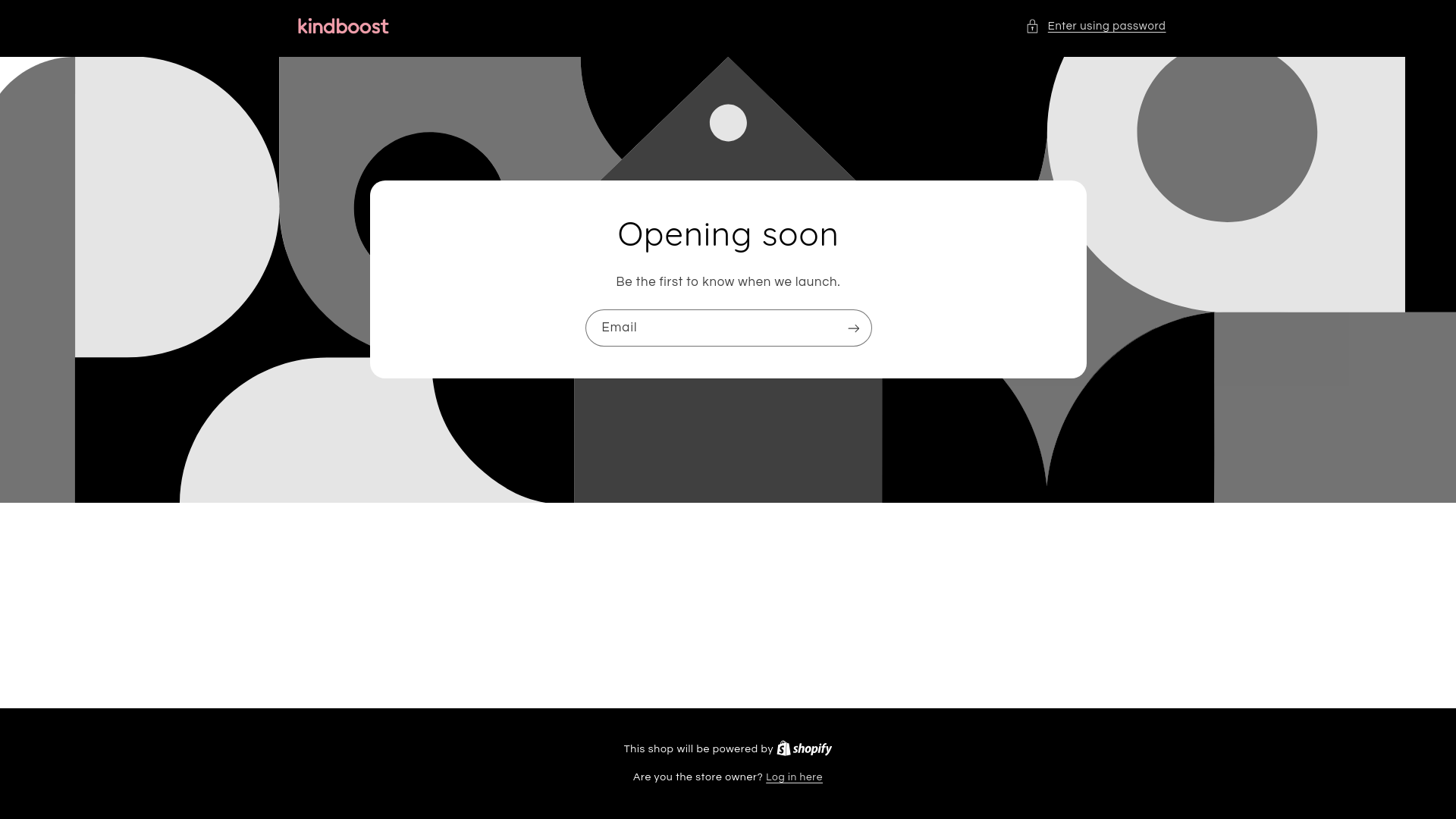 website screenshot of https://kindboost.shop/