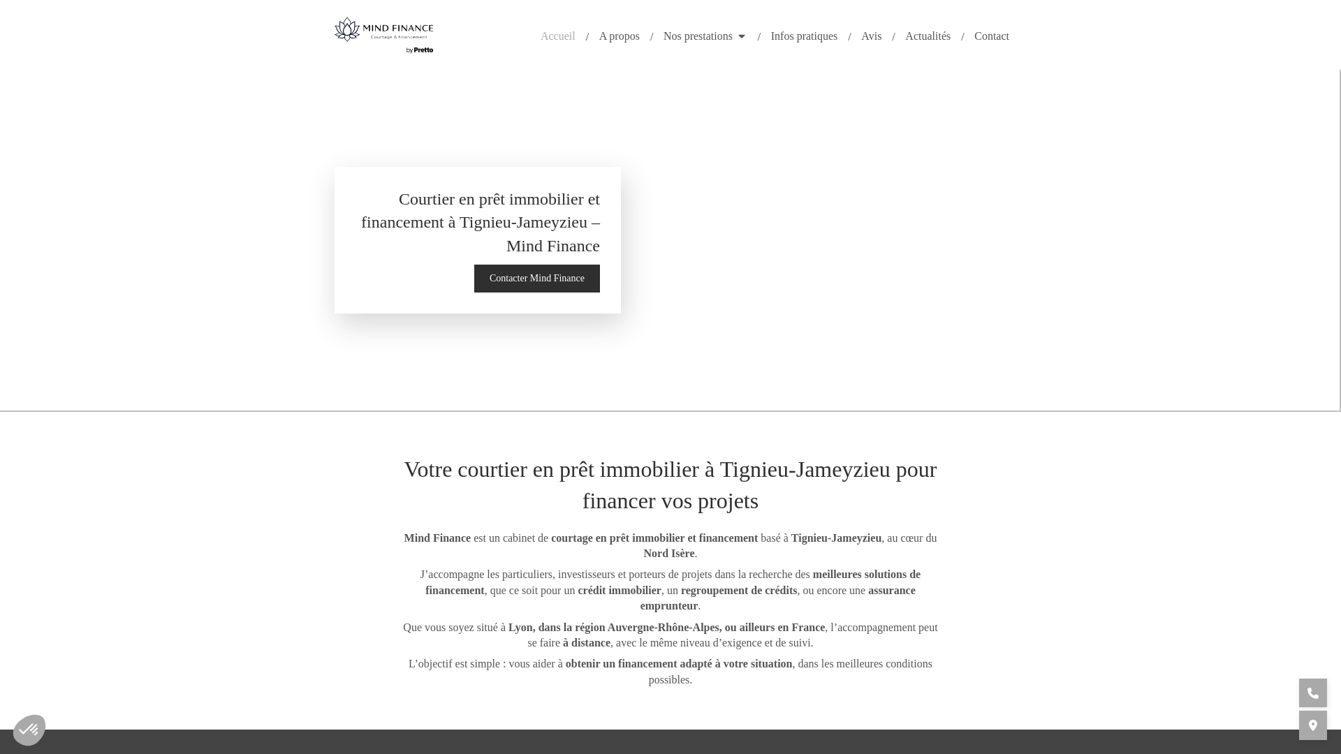 website screenshot of https://mind-finance.fr/