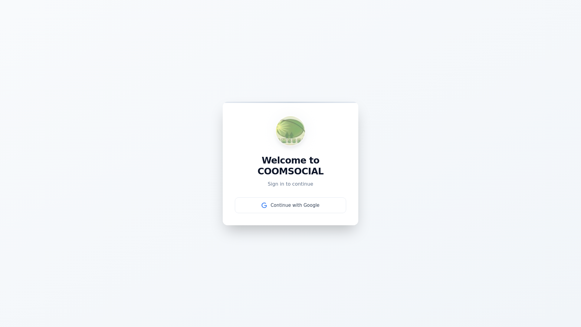 website screenshot of https://coomsocial.org/