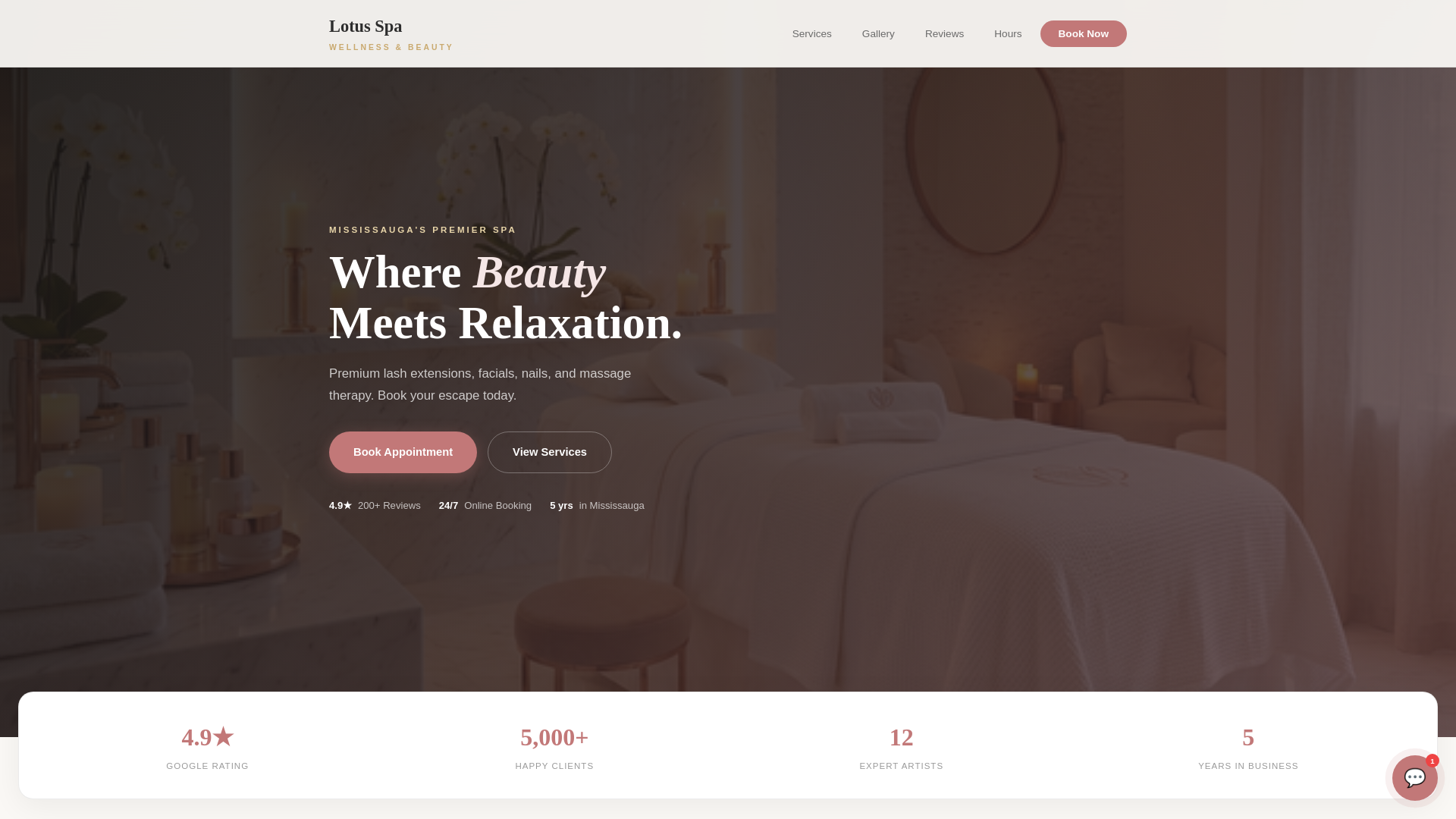 website screenshot of https://lotus-spa-demo.pages.dev/