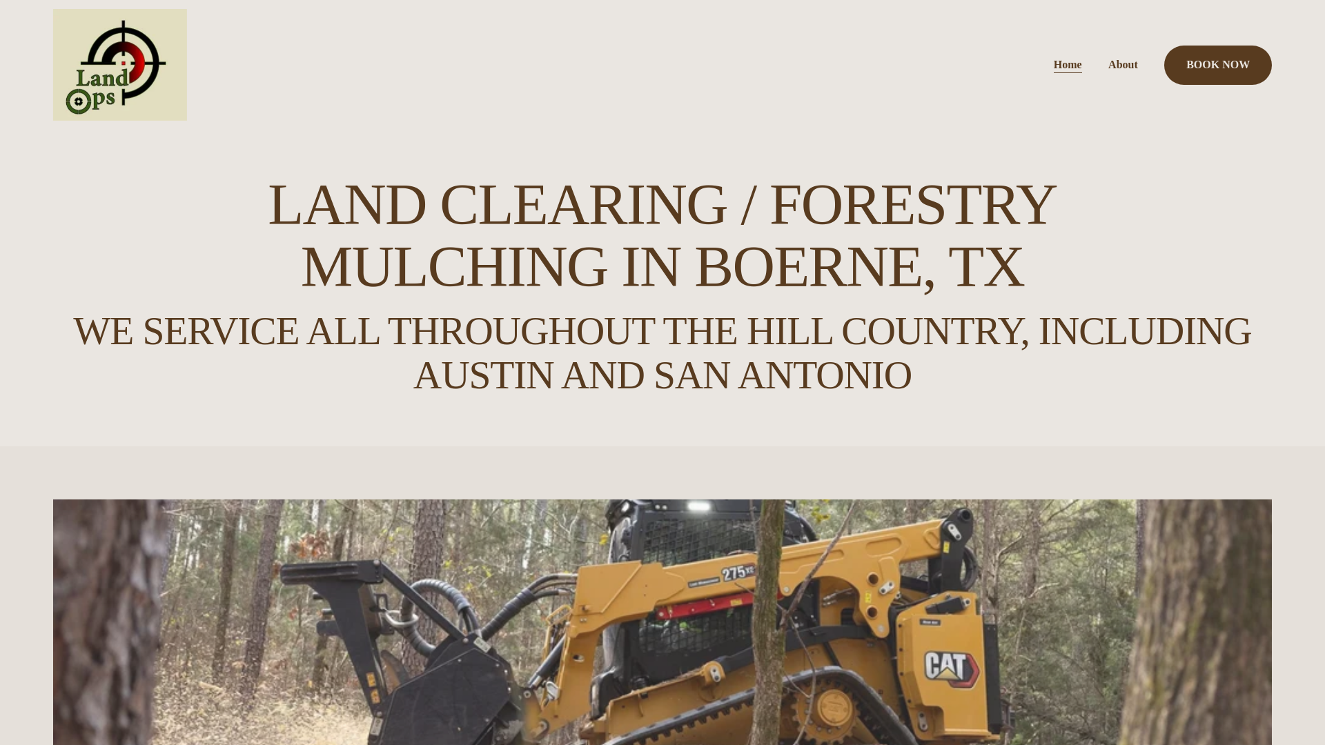 website screenshot of https://landopsoutdoors.com/