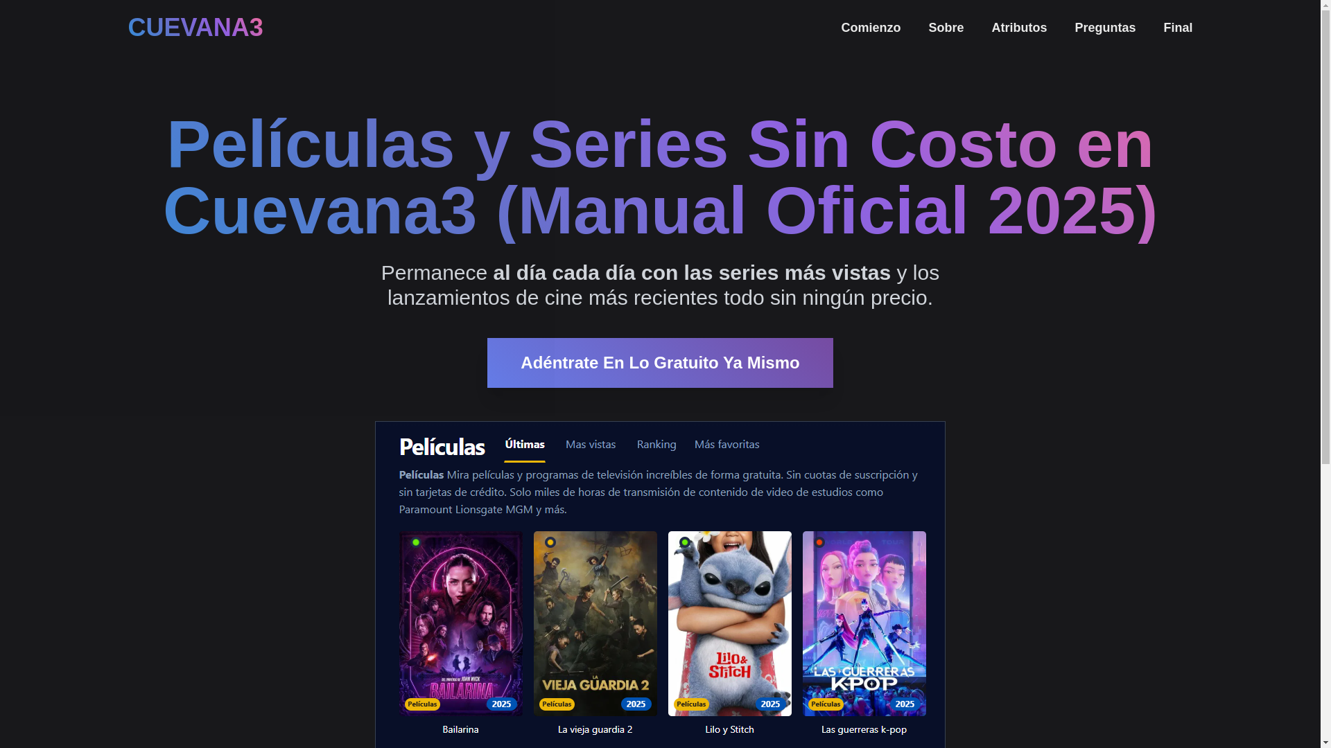 website screenshot of https://cuevana3-w4v2.pages.dev/