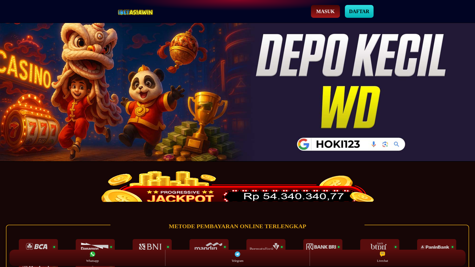 website screenshot of https://ibetasiawin.com/