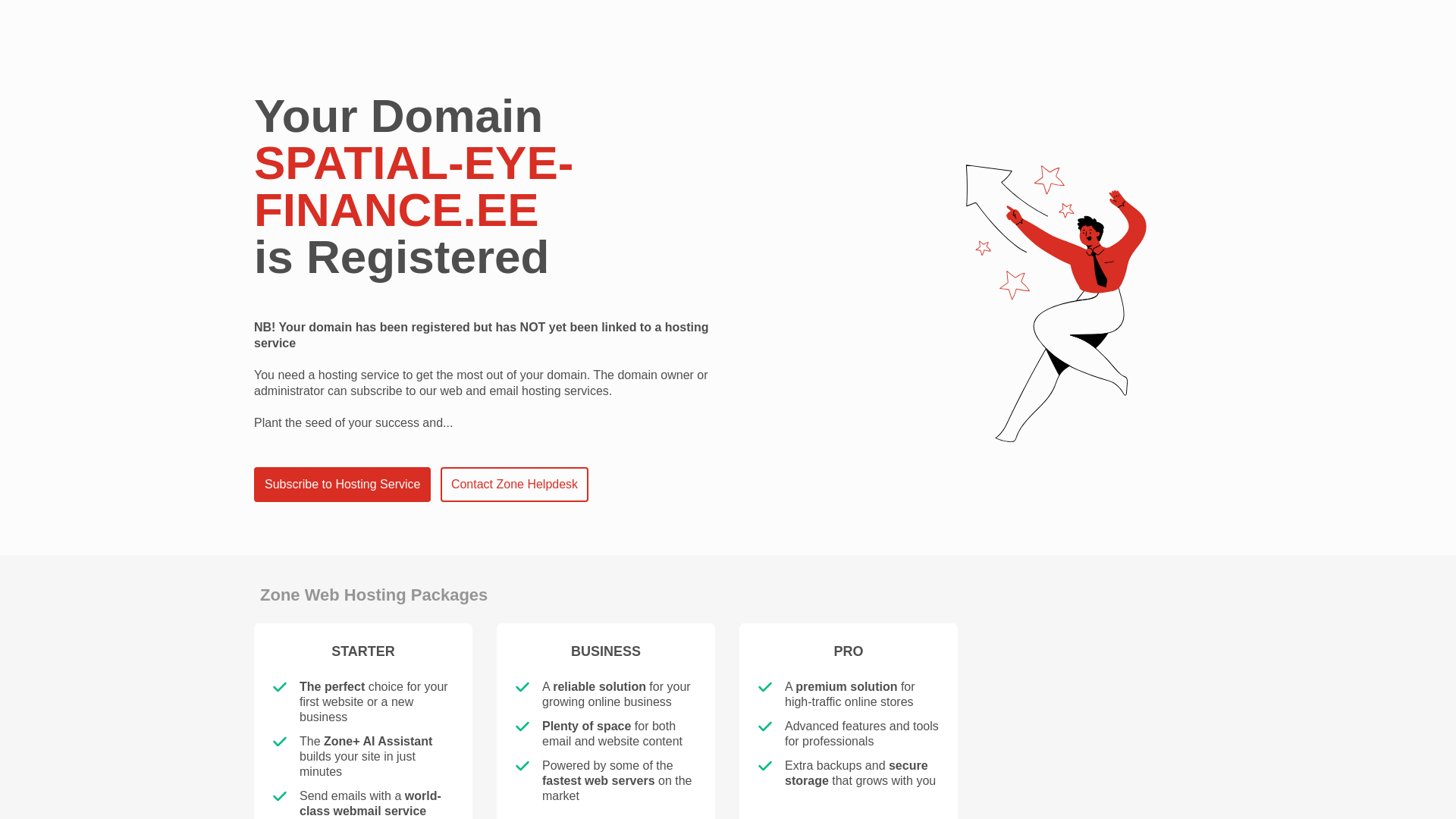 website screenshot of https://spatial-eye-finance.ee/