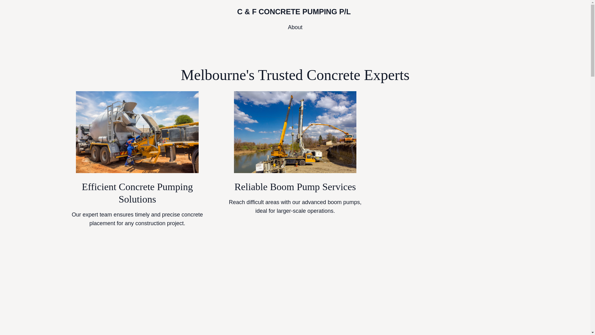 website screenshot of https://cfconcretepump.com/