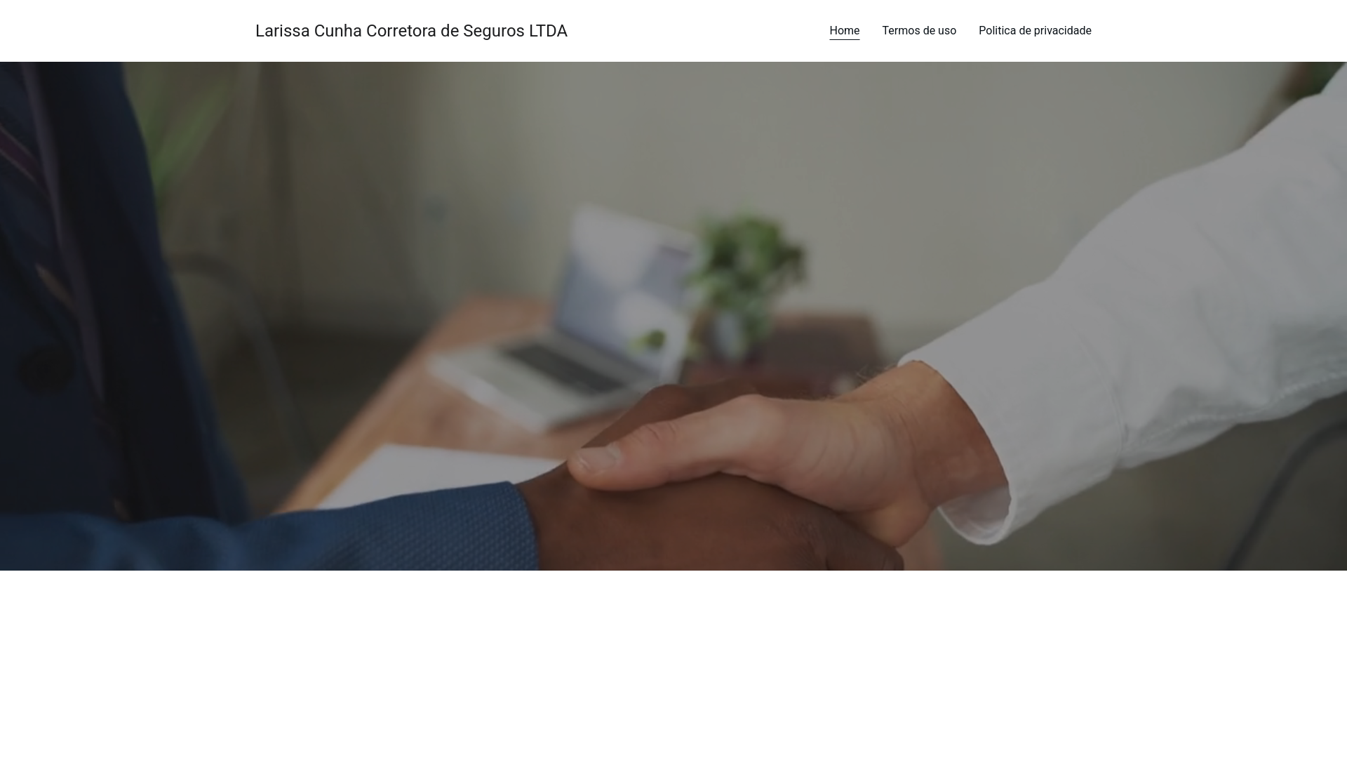 website screenshot of https://larissacunhacorretoradesegurosltda.com