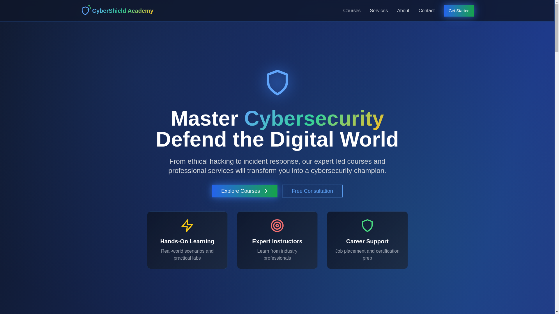 website screenshot of https://hackforcebd.com/