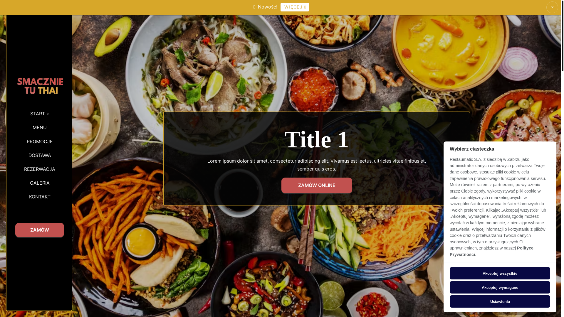 website screenshot of https://smacznietuthai.pl/