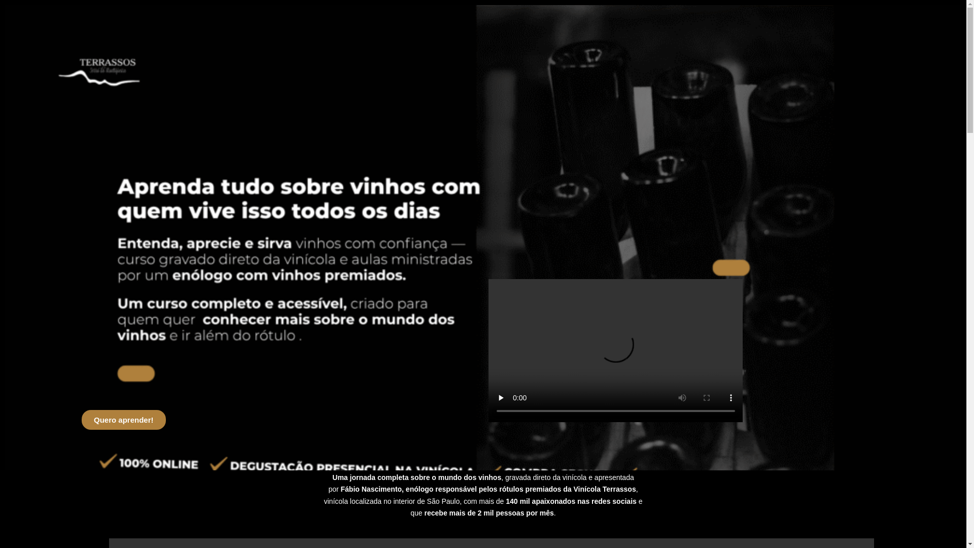 website screenshot of https://cursodevinho.com.br/