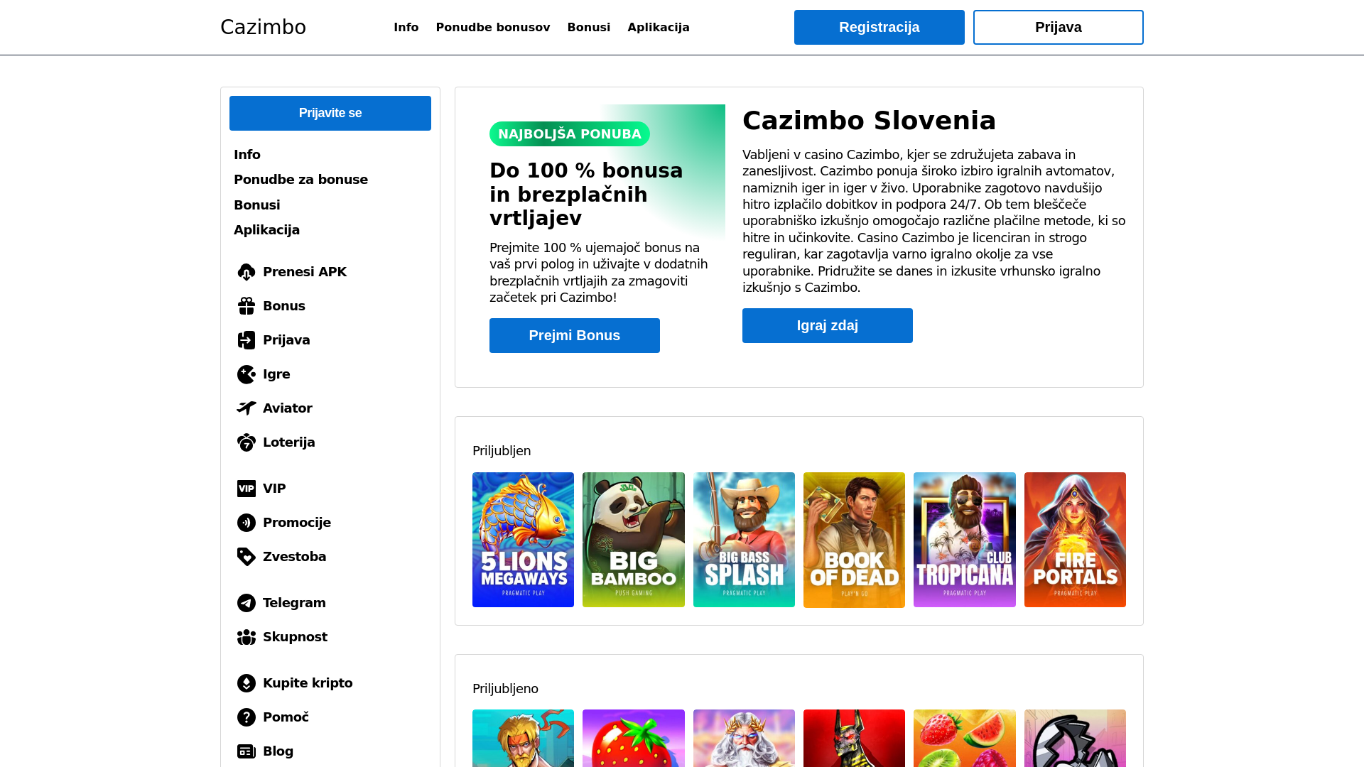 website screenshot of https://cazimboslovenia-com.pages.dev/