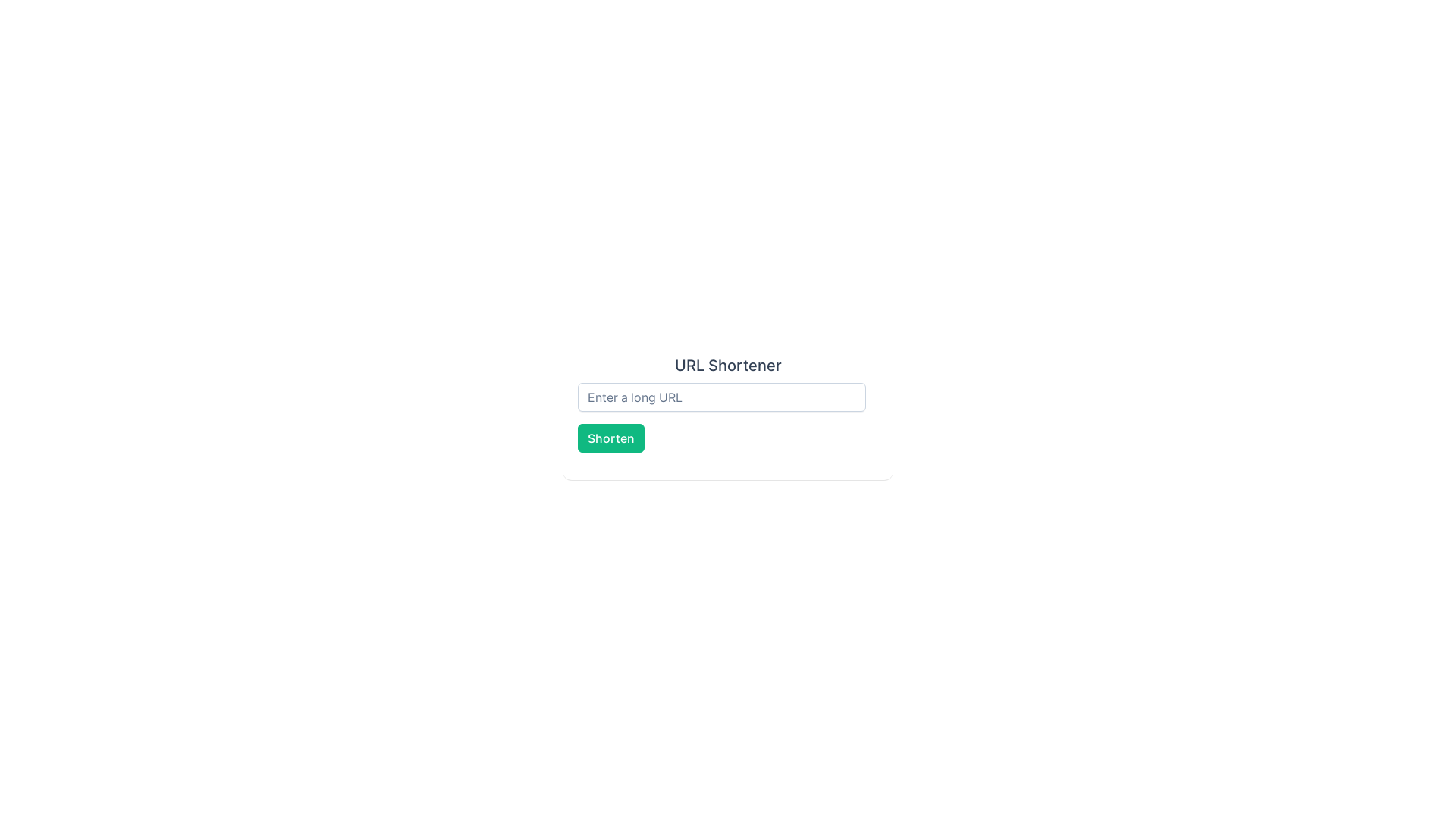 website screenshot of https://url-shortener-c0f.pages.dev/