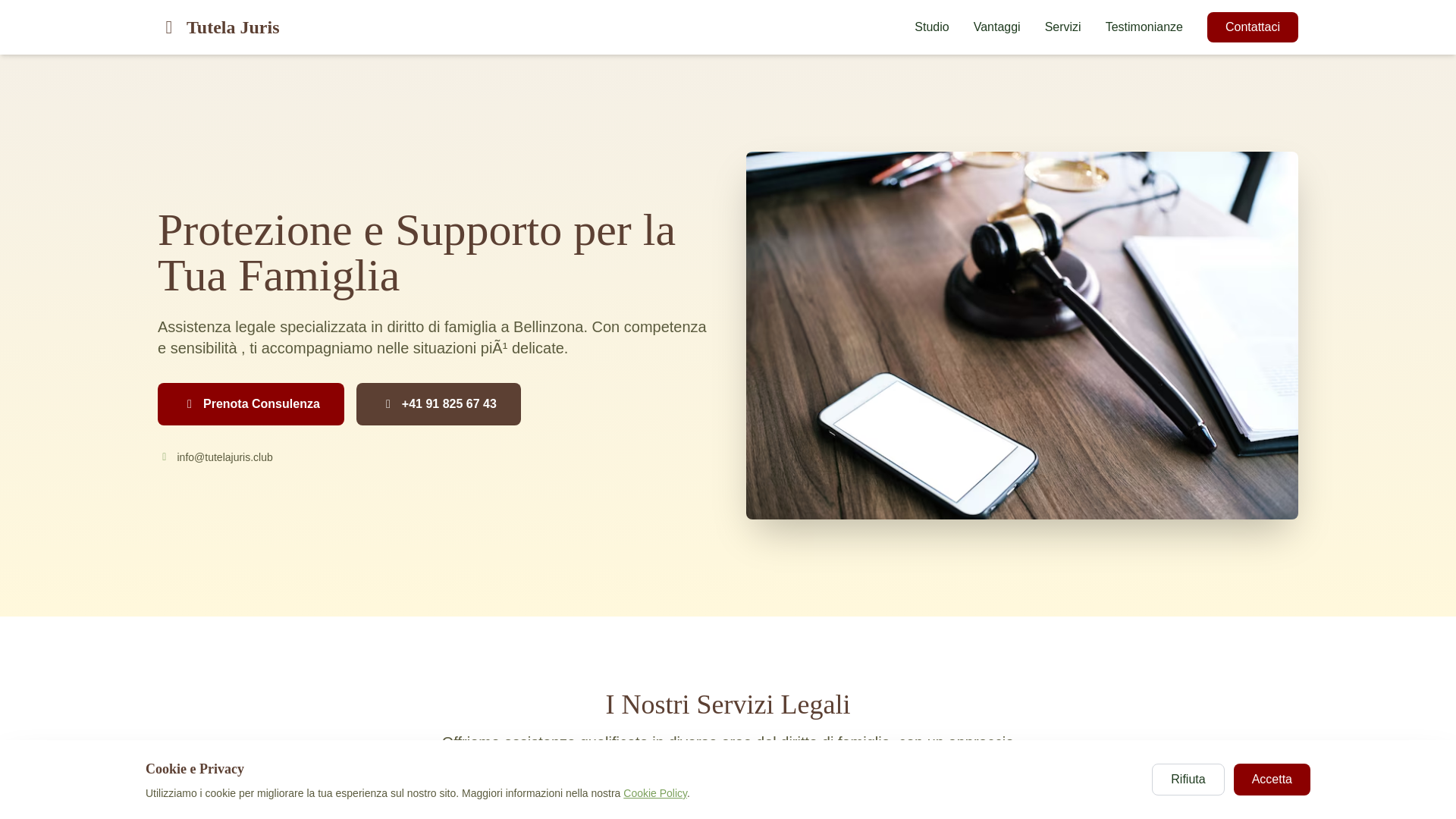 website screenshot of https://tutelajuris.club/