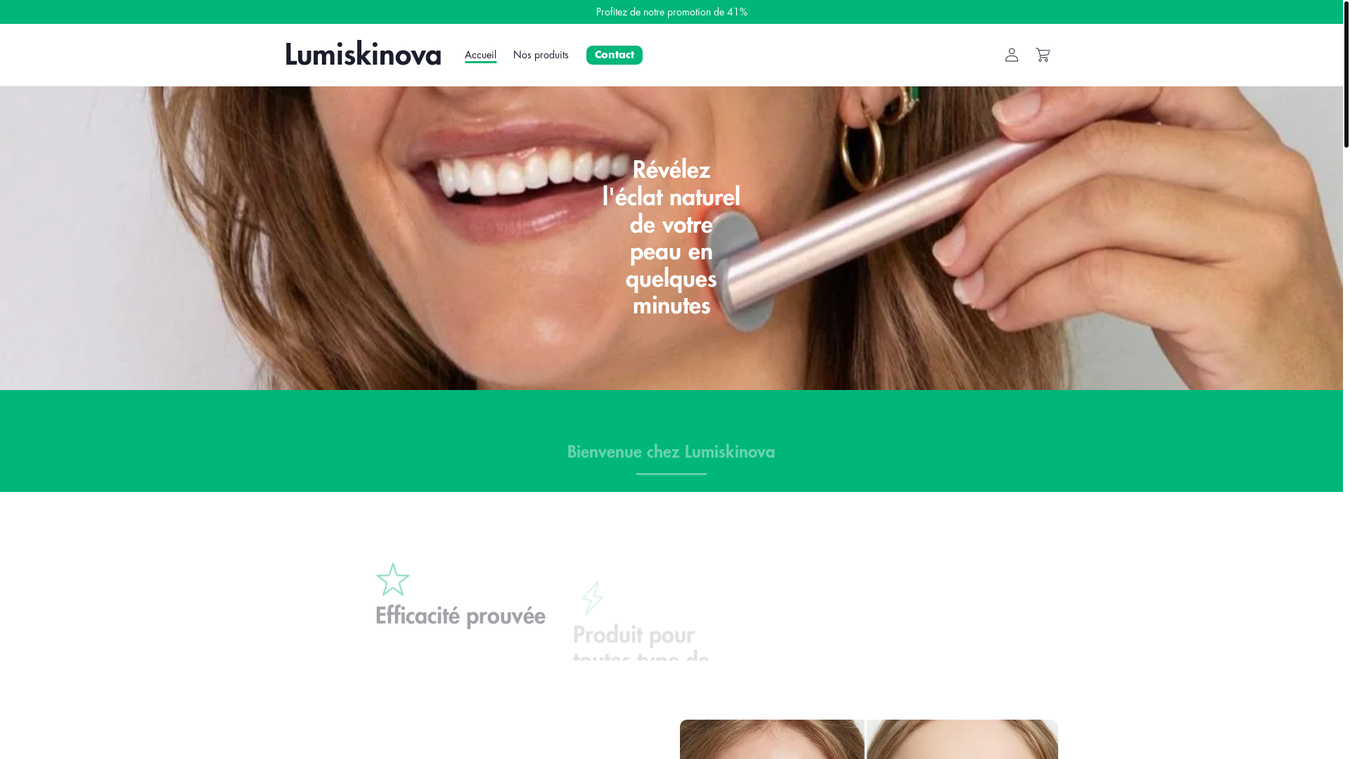 website screenshot of https://lumiskinova.com/