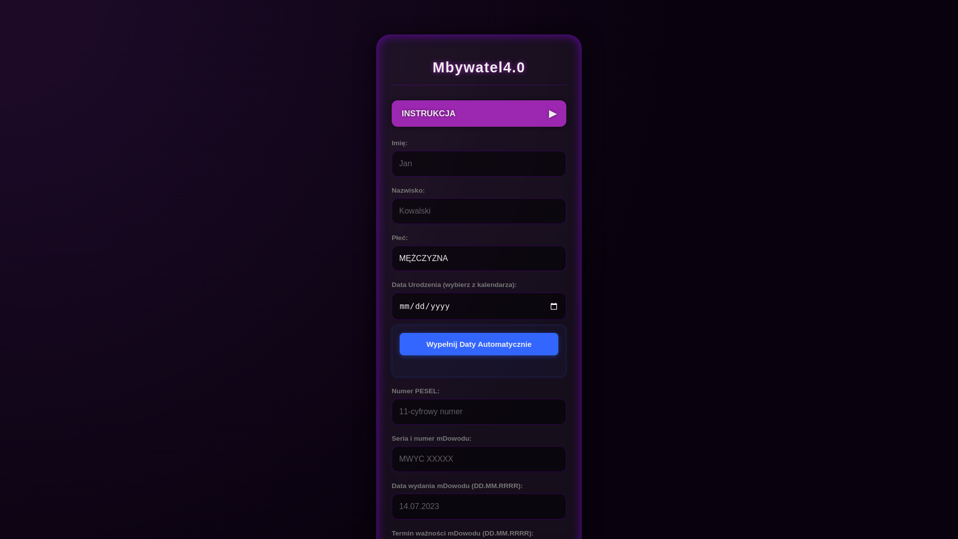 website screenshot of https://mobywatel-final-gov.pages.dev/