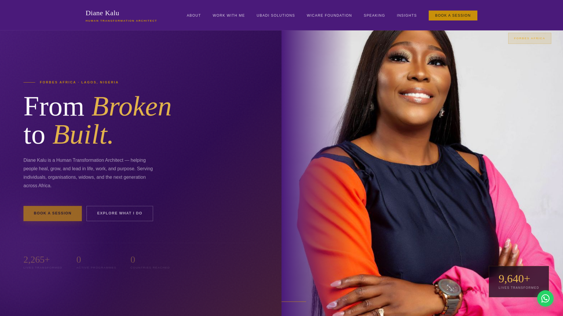 website screenshot of https://dianeunlimited.pages.dev/