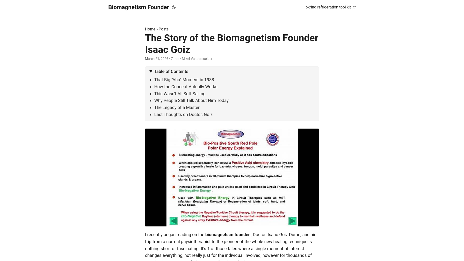 website screenshot of https://biomagnetism-founder.pages.dev/