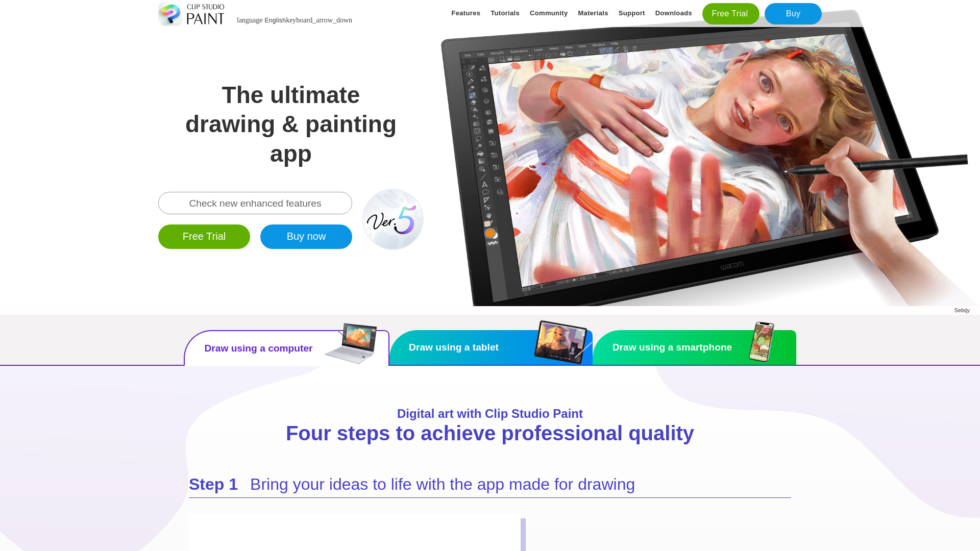 website screenshot of https://www.clipstudio.net/en/