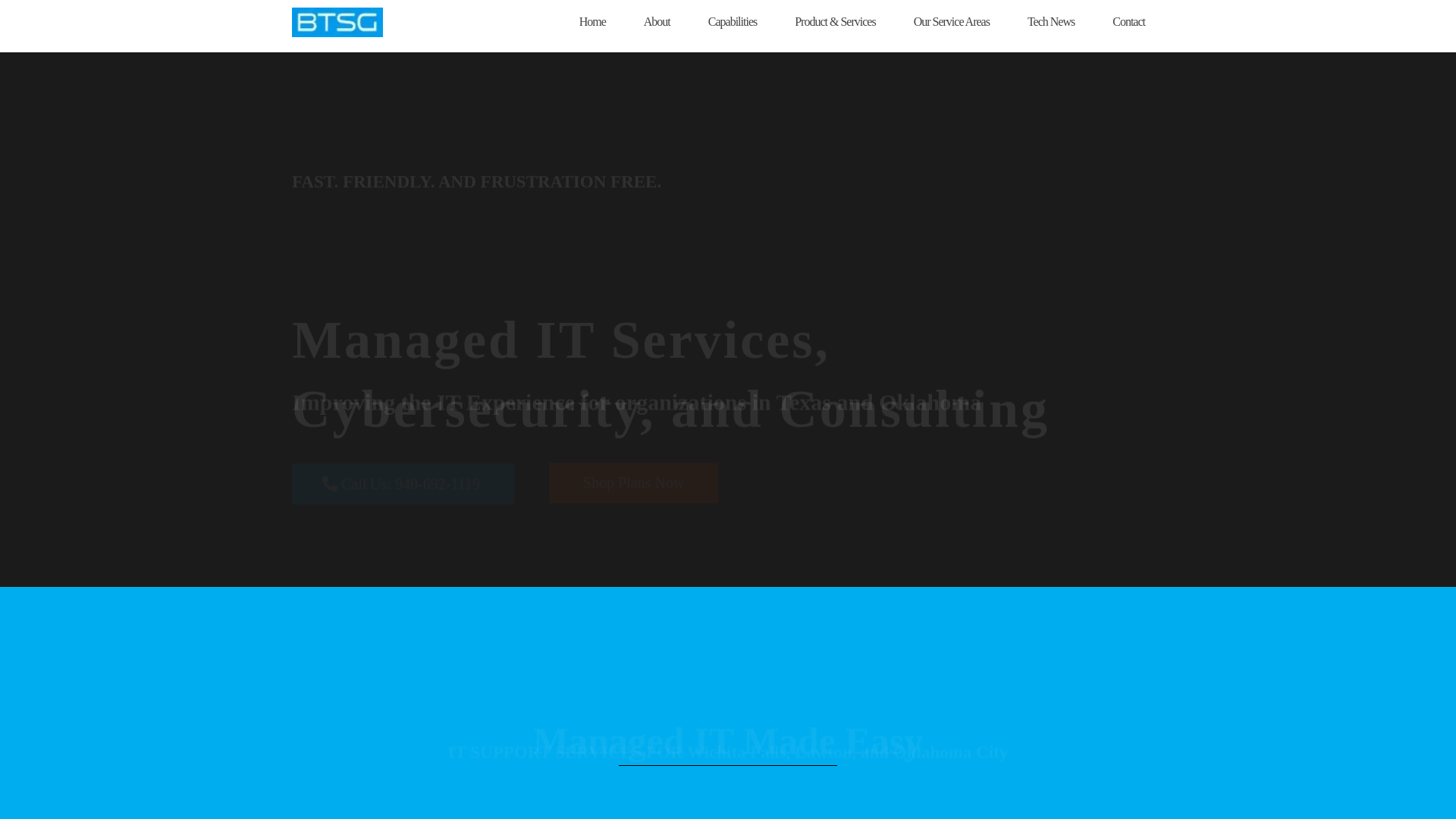 website screenshot of https://btsg.io/