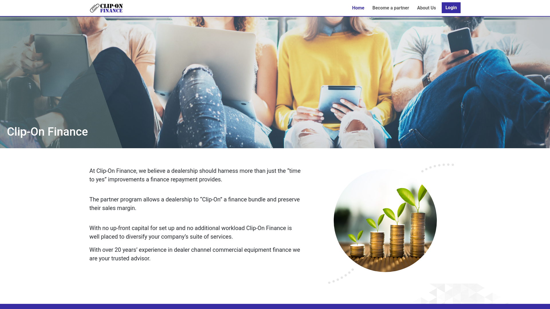 website screenshot of https://clipon-frontend.pages.dev/