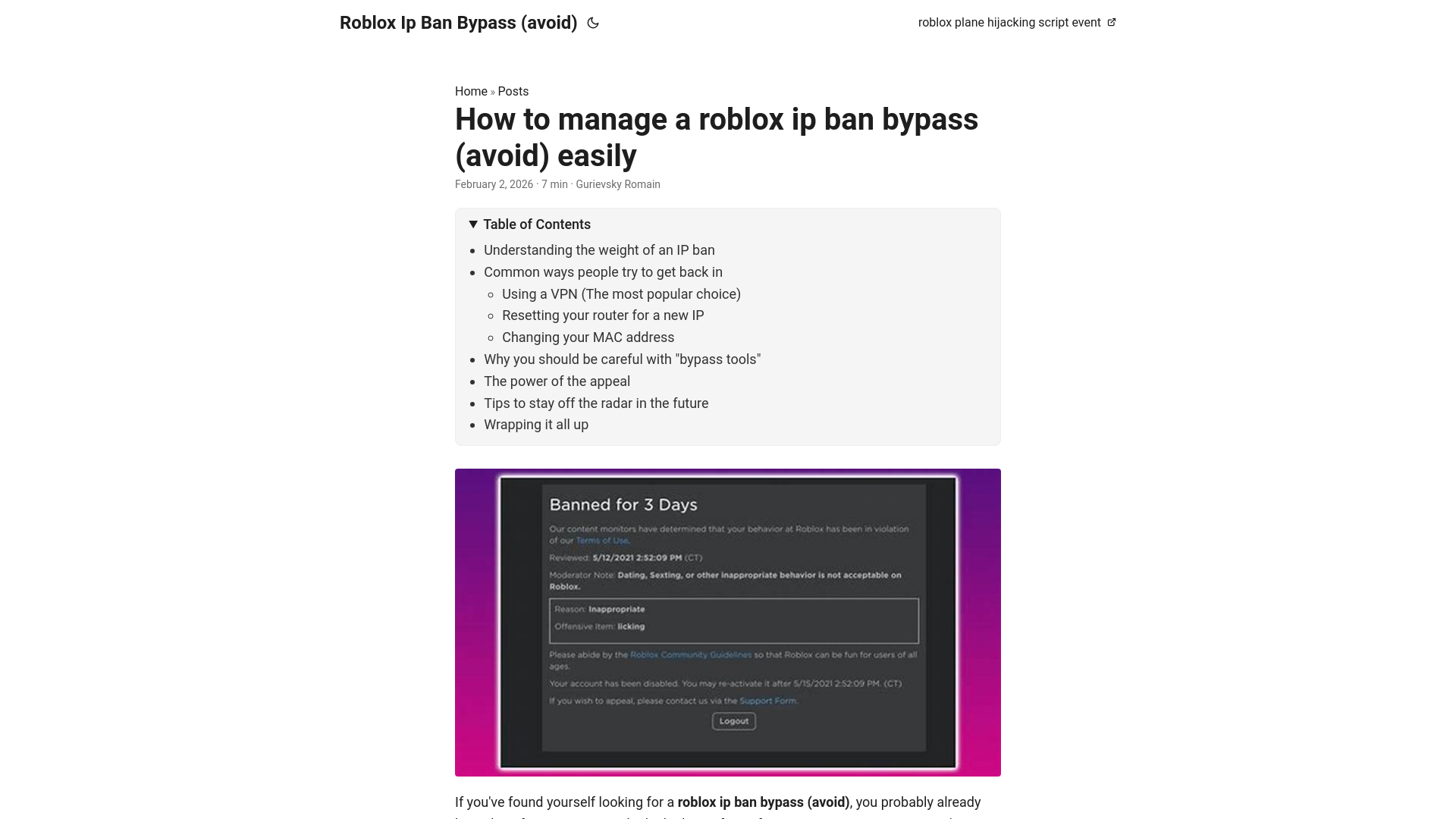 website screenshot of https://roblox-ip-ban-bypass-avoid.pages.dev/