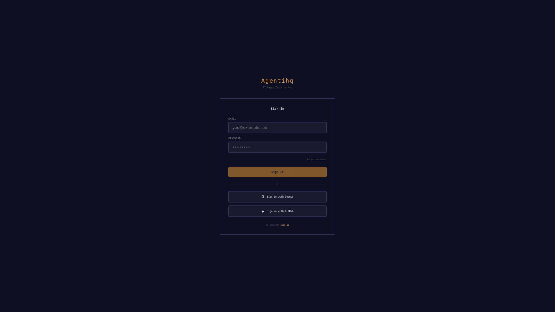 website screenshot of https://agentihq.pages.dev/