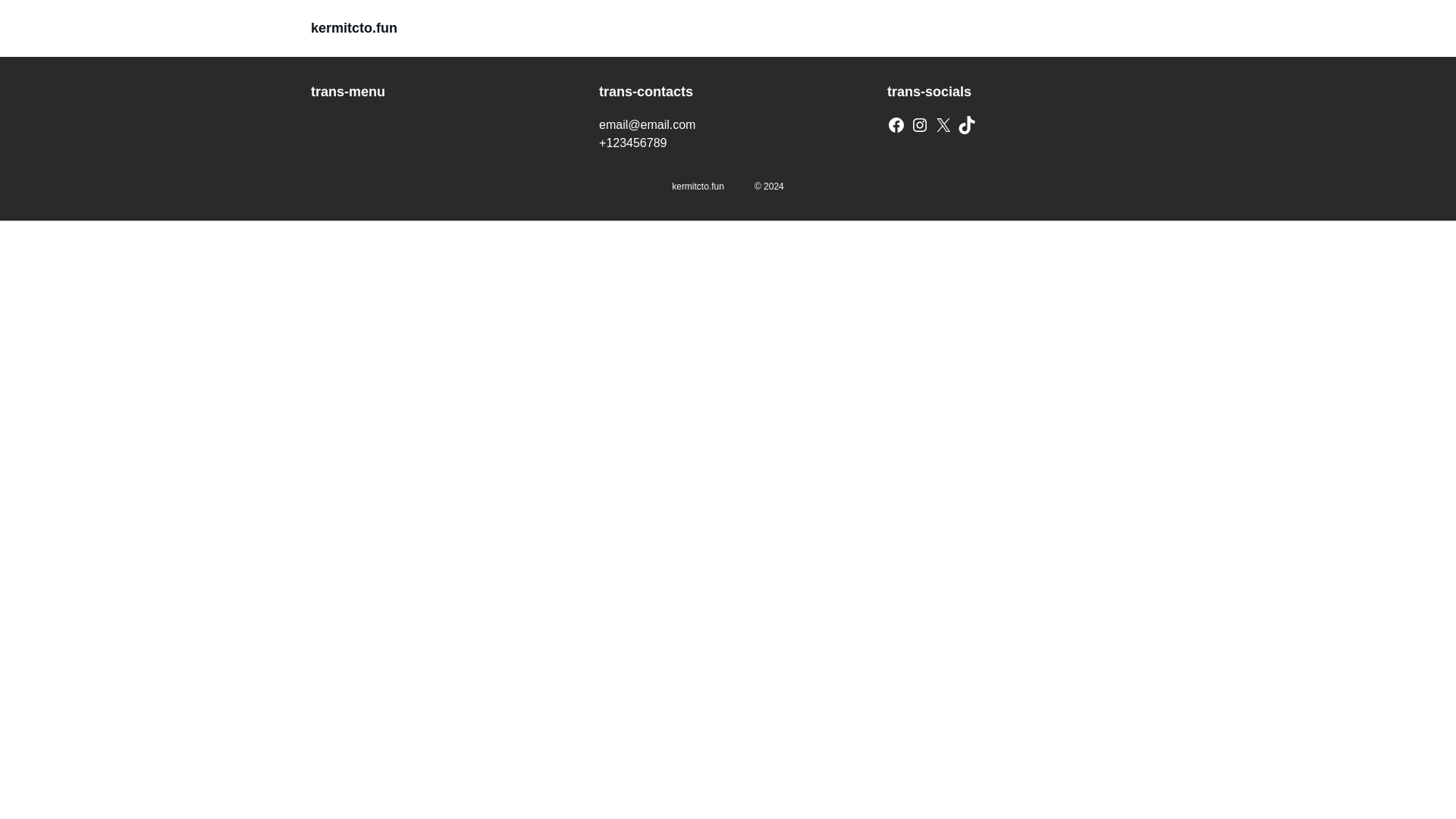 website screenshot of https://kermitcto.fun/