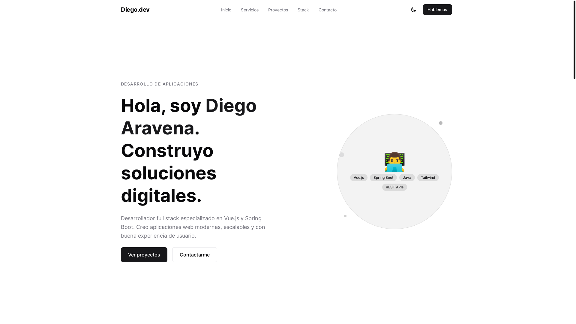 website screenshot of https://diegoaravena-7ny.pages.dev/