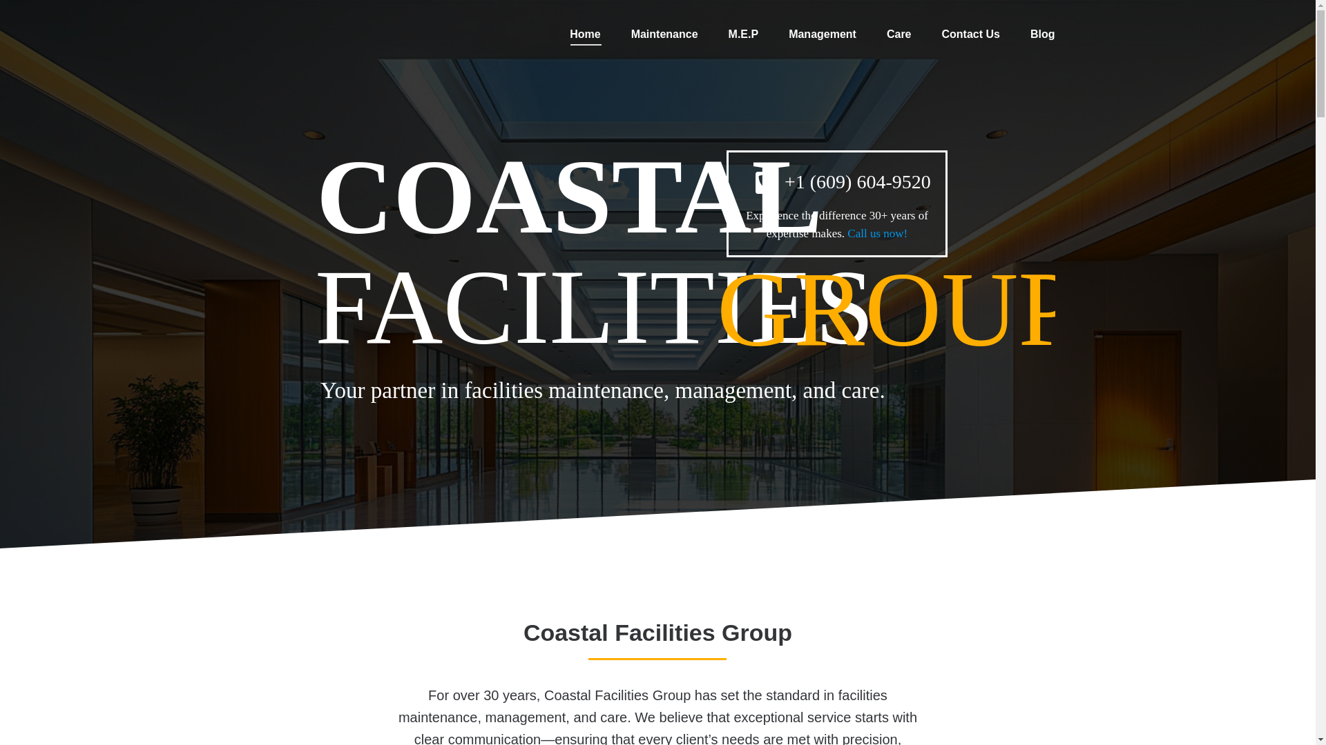 website screenshot of https://coastalfacilityteam.com/