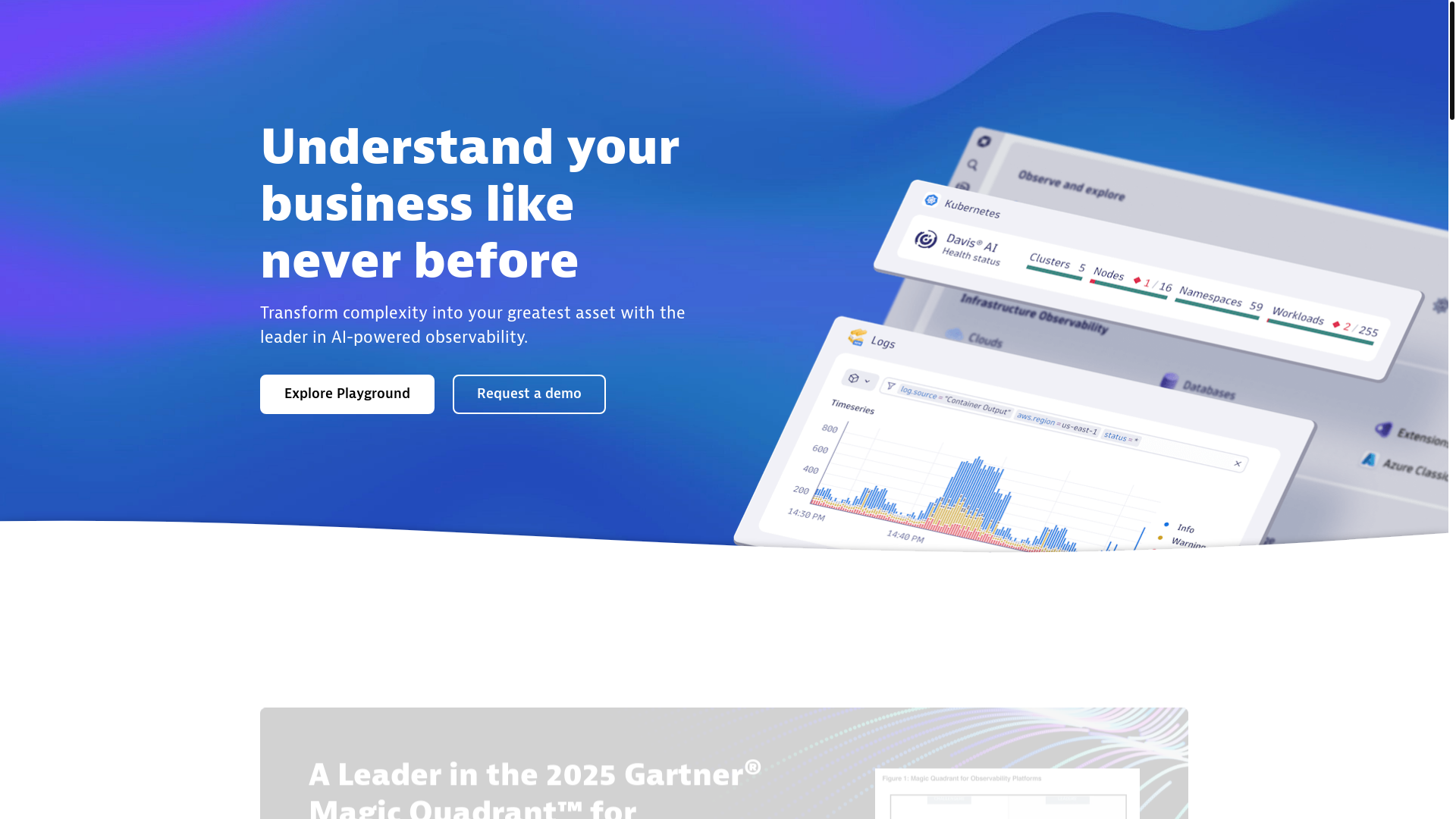 website screenshot of https://godynatrace.com/