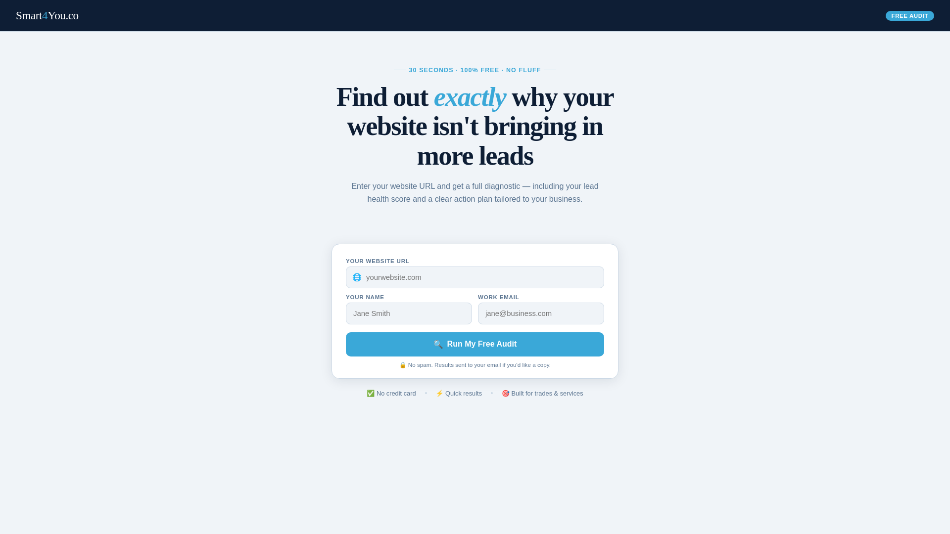 website screenshot of https://smart4you-audit.pages.dev/