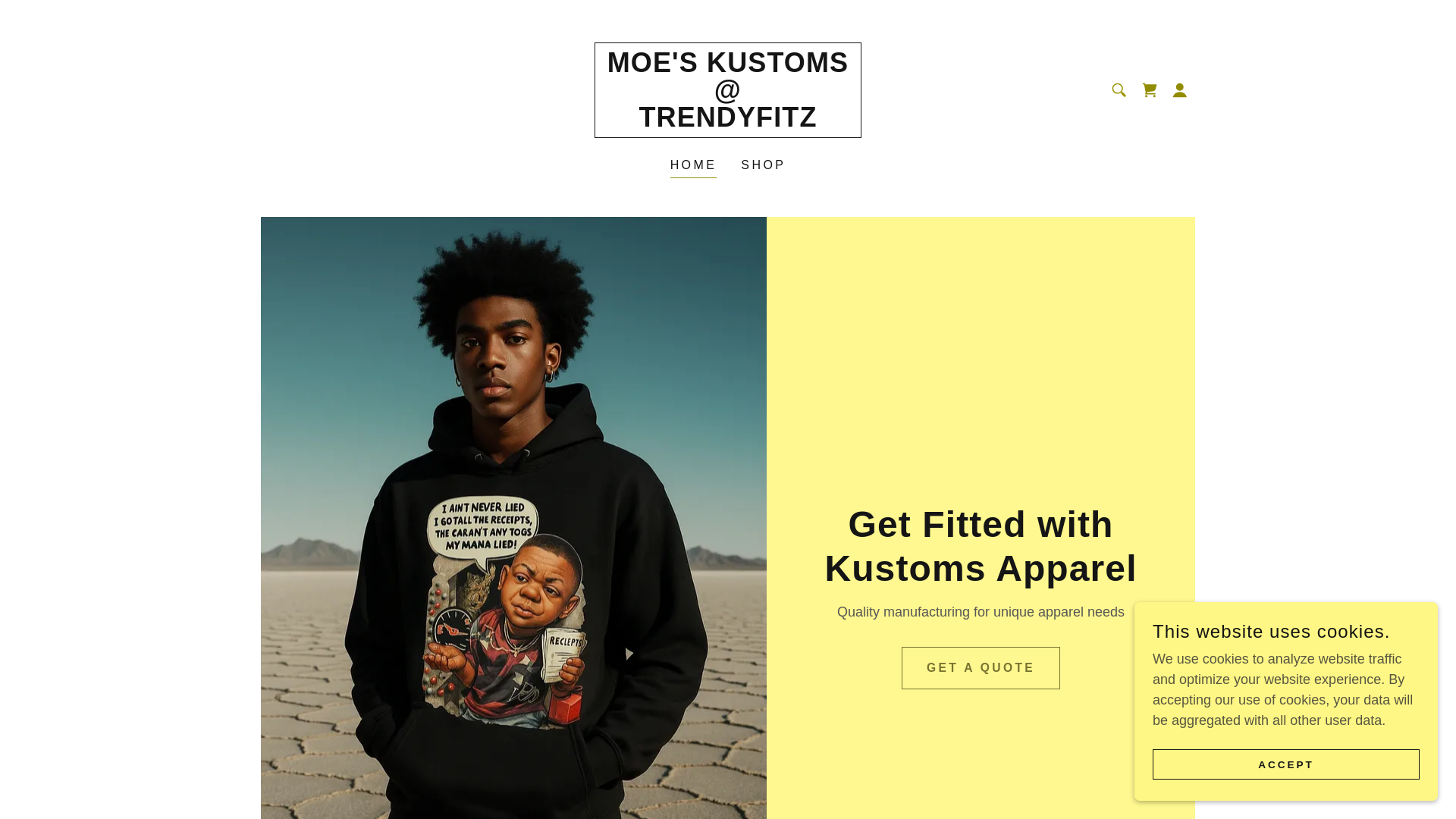 website screenshot of https://moekustomstrendyfitz.com/
