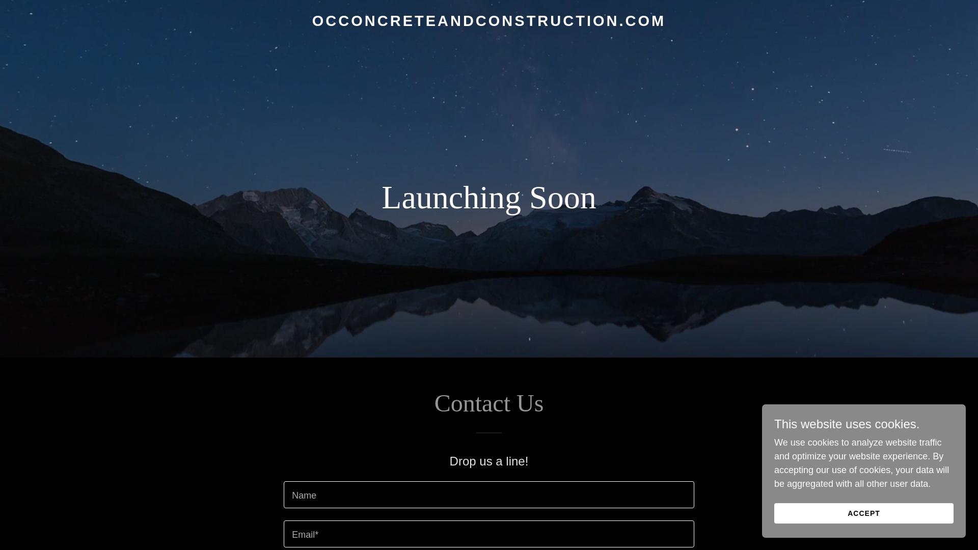website screenshot of https://occoncreteandconstruction.com/