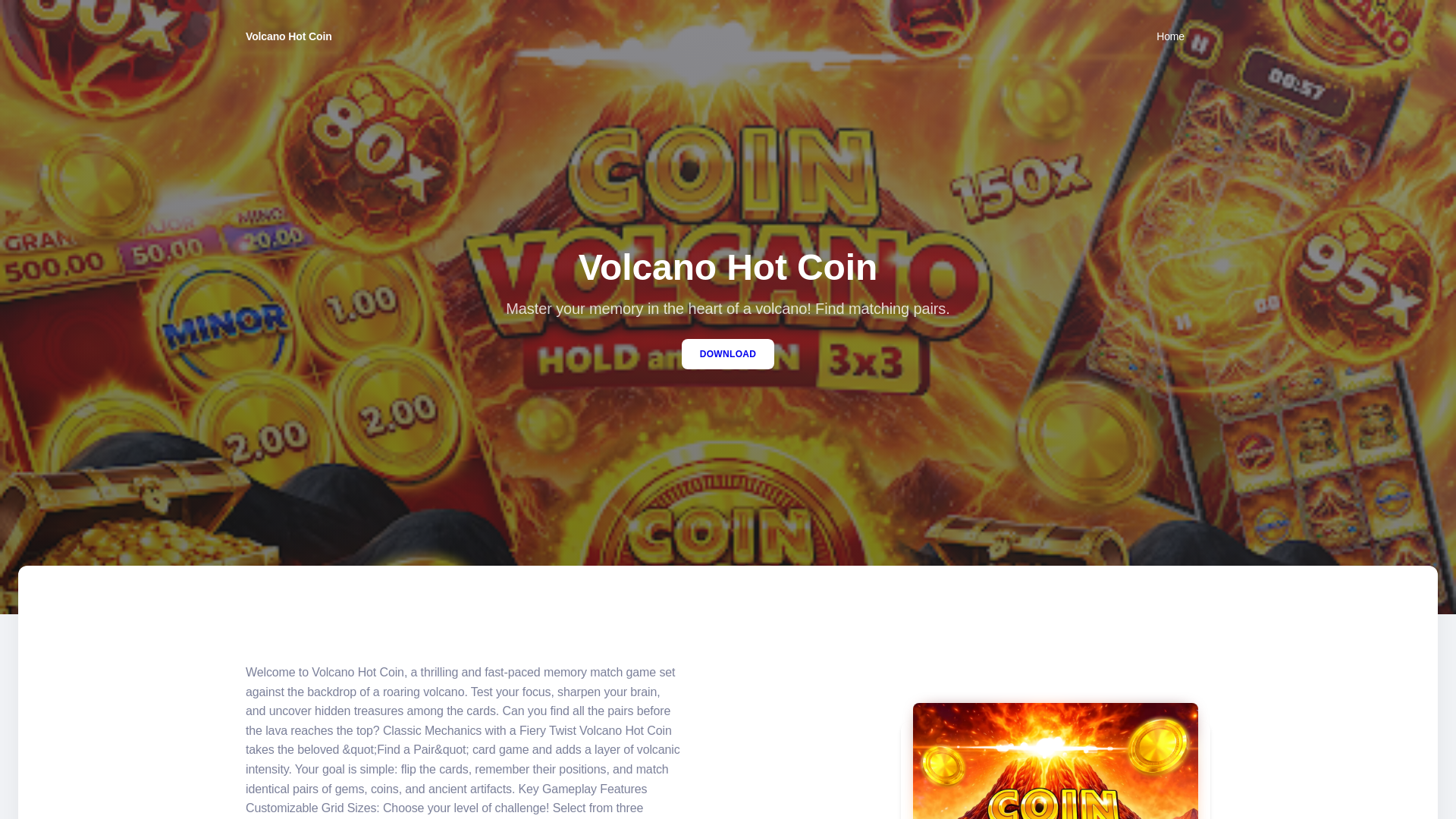 website screenshot of https://volcano2026.pro/