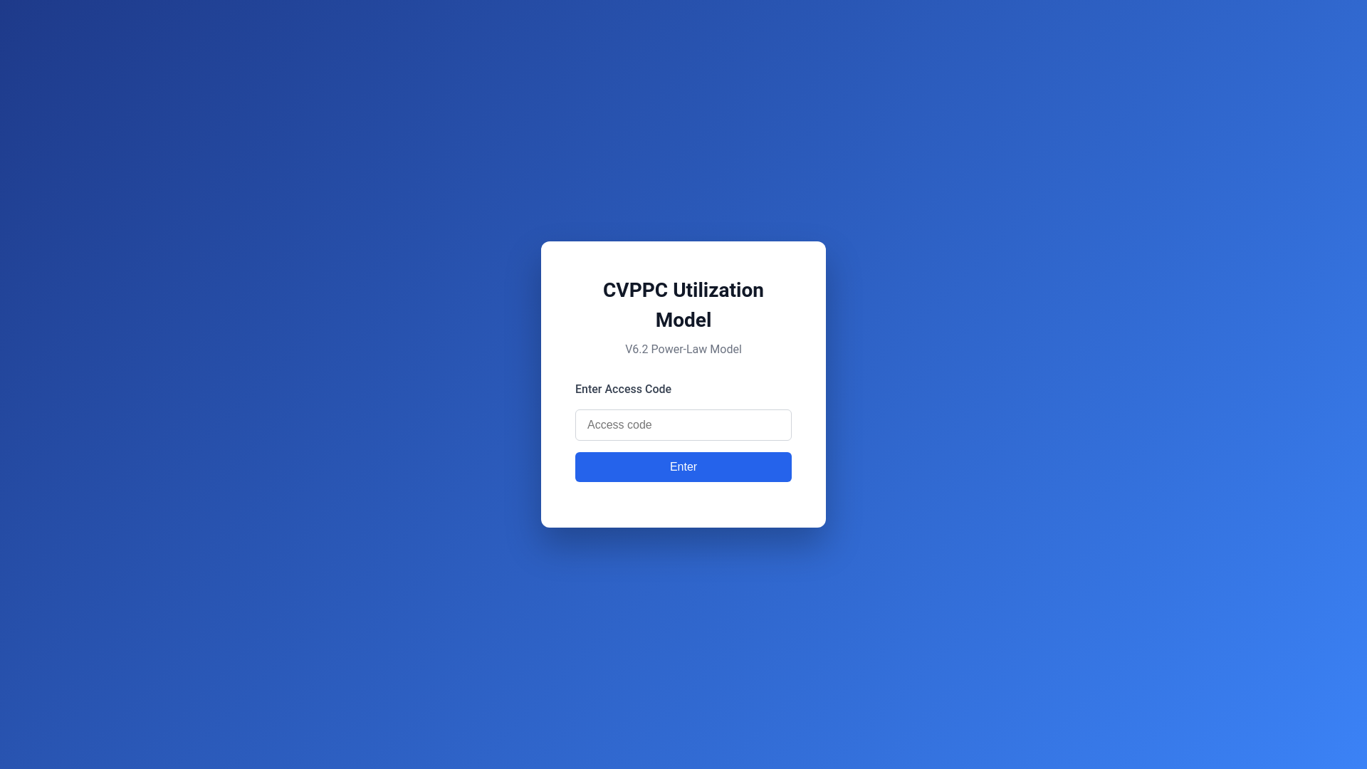 website screenshot of https://cvppc-utilization-tool.pages.dev/