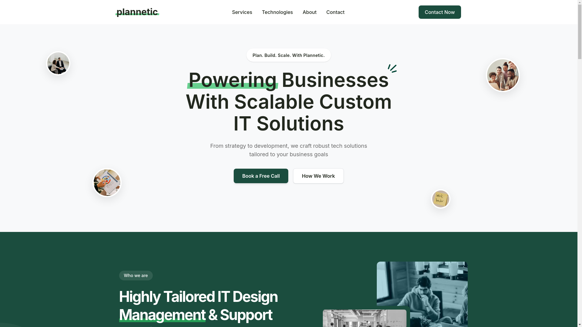 website screenshot of https://planneticsolution.com/