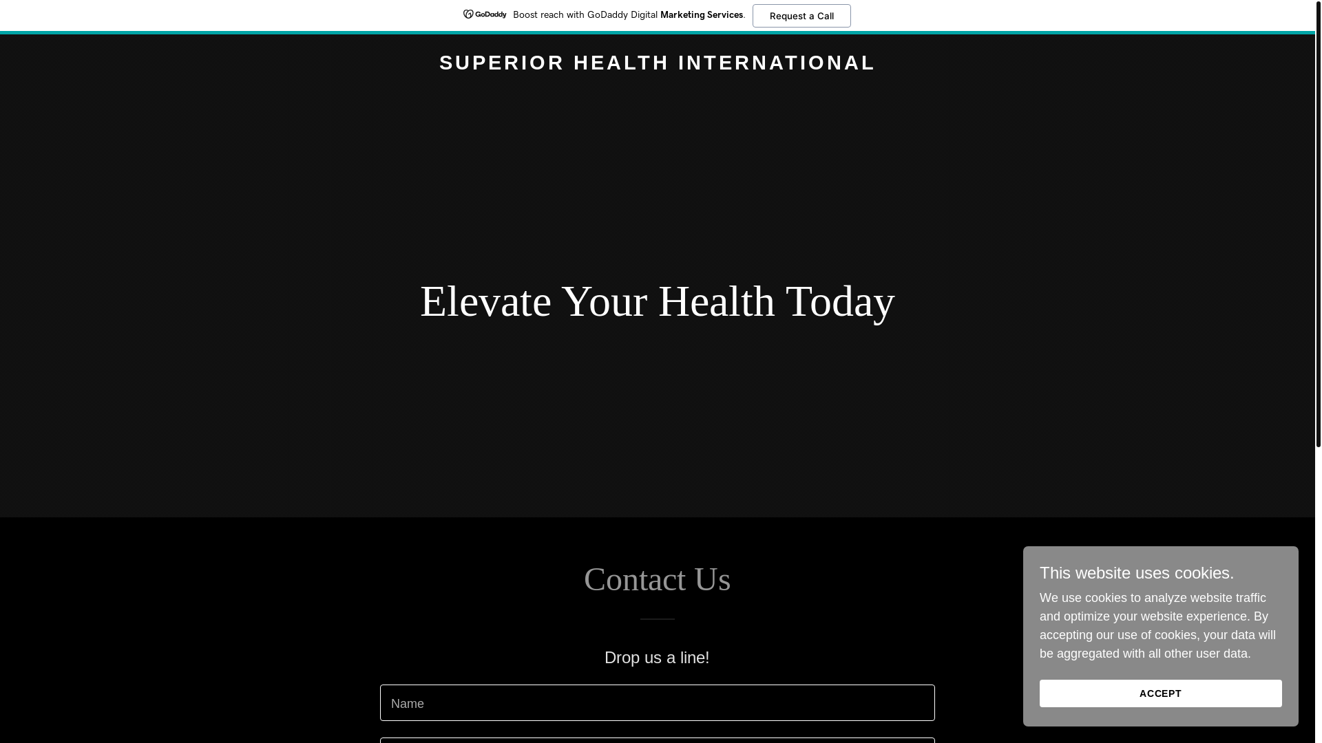 website screenshot of https://superiorhealthint.com/