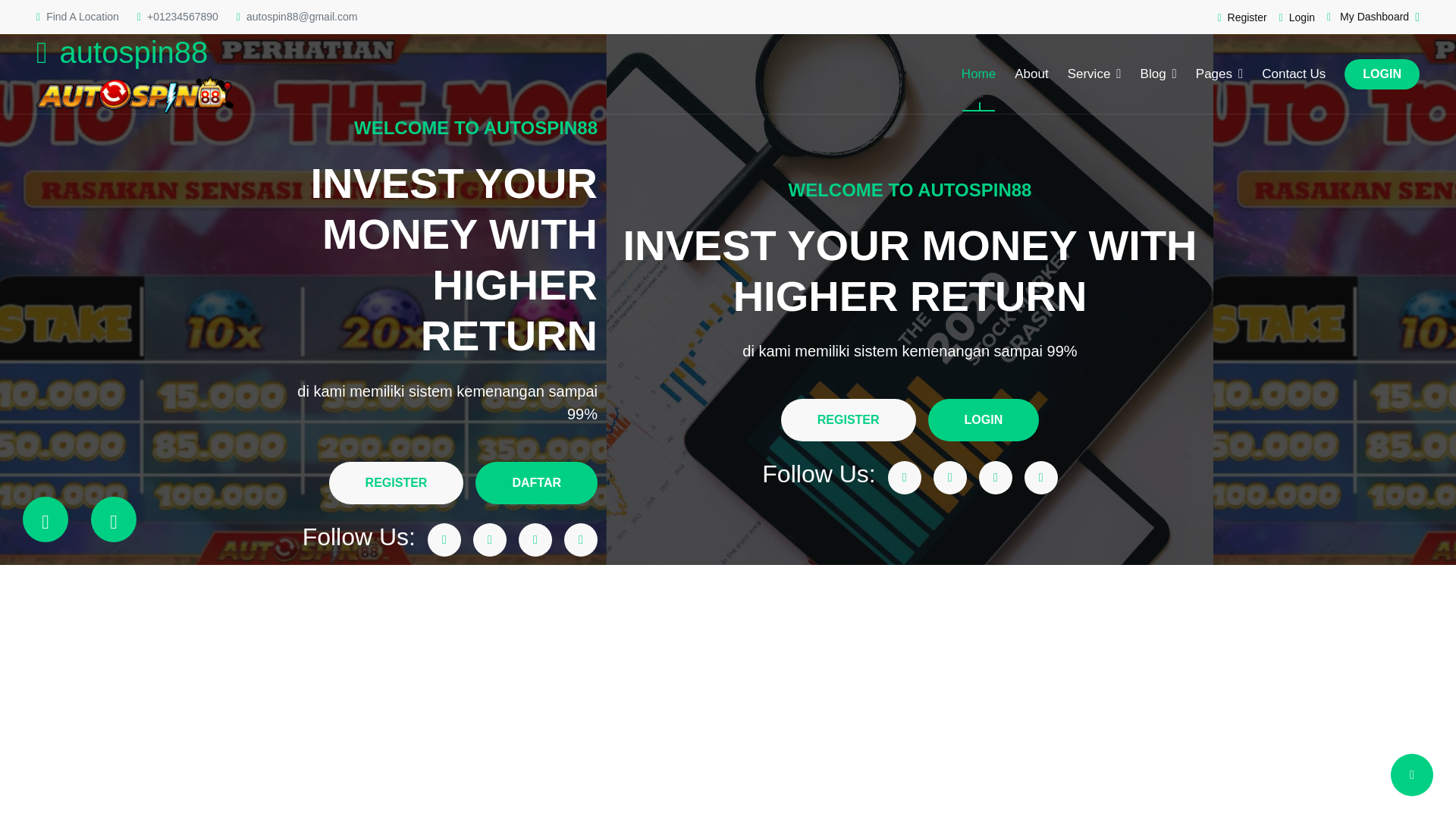 website screenshot of https://autospin88.org.uk/