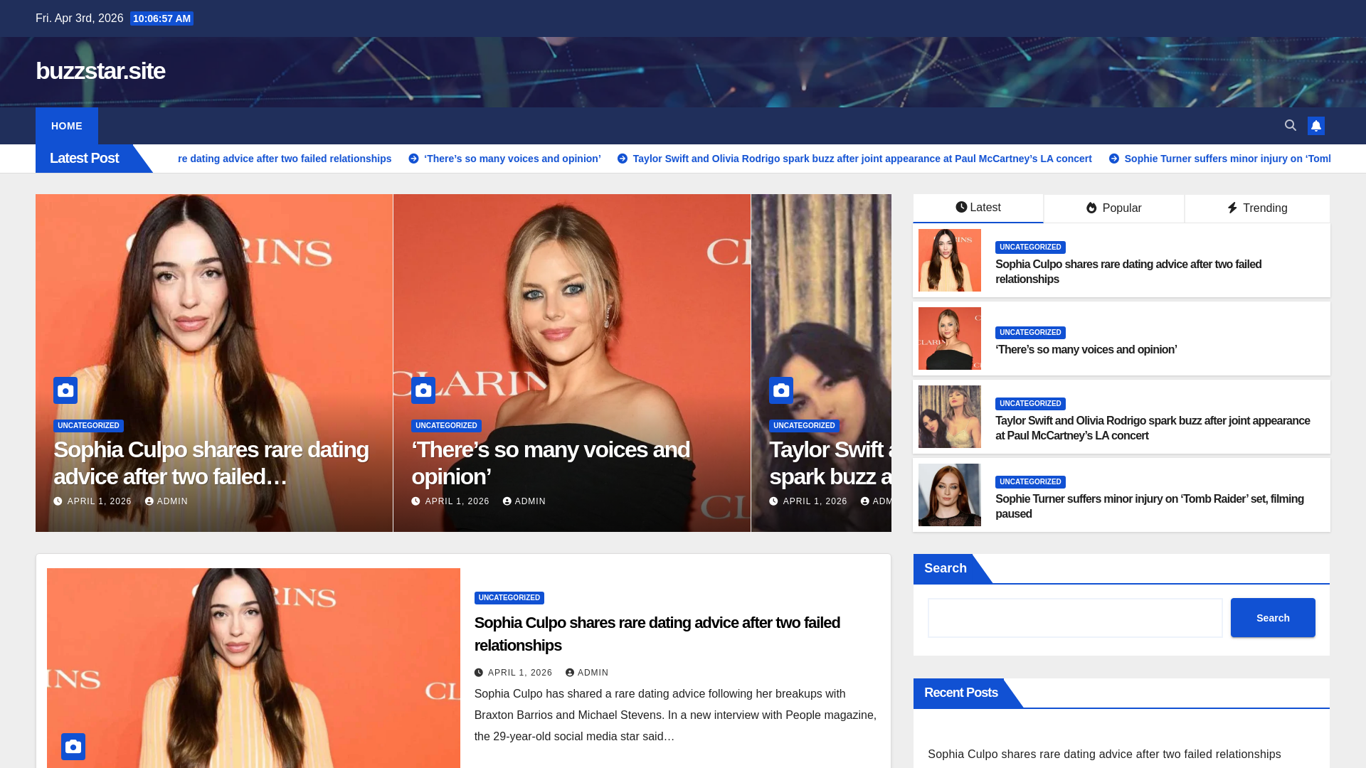 website screenshot of https://buzzstar.site