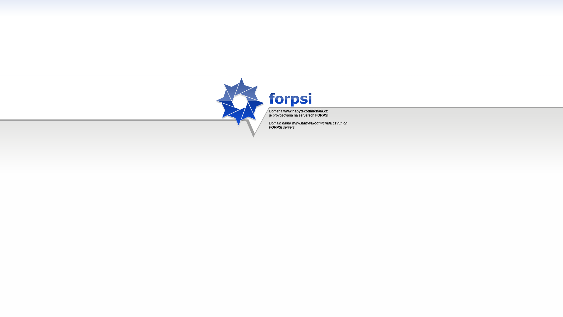 website screenshot of https://nabytekodmichala.cz/