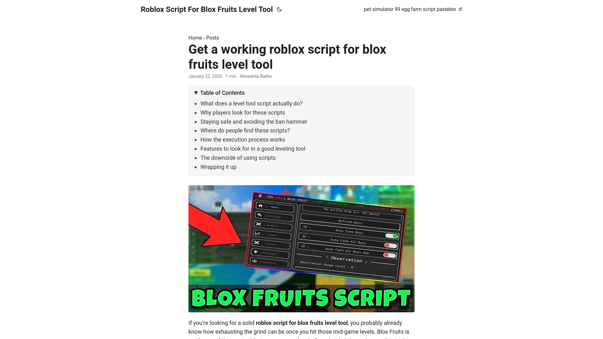 website screenshot of https://roblox-script-for-blox-fruits-level-tool.pages.dev/