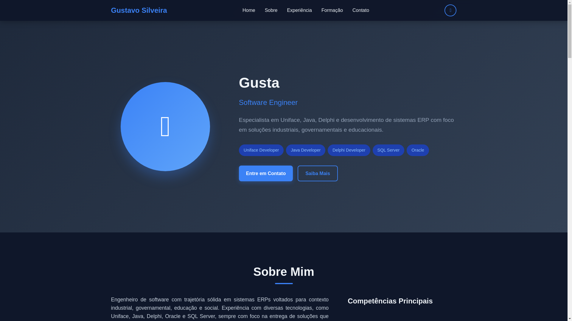 website screenshot of https://gustavus.dev/