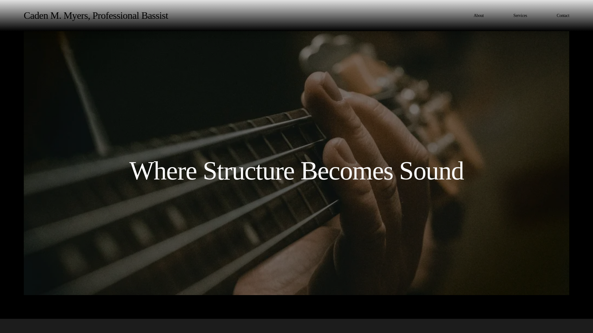 website screenshot of https://cadenmmyers.com/